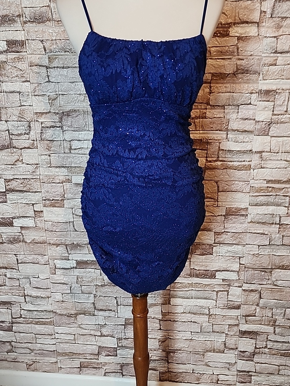 Emerald Sundae Elegant Blue Lace Dress